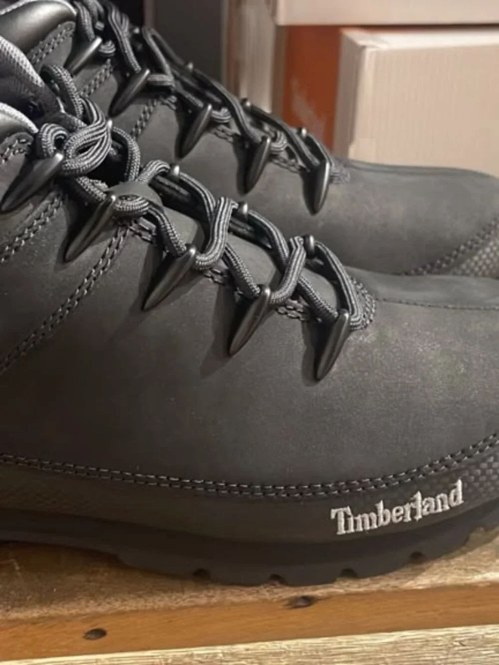TIMBERLAND MEN'S EURO SPRINT MID LACE BOOT BLACK 6361R-001 ALL SIZES